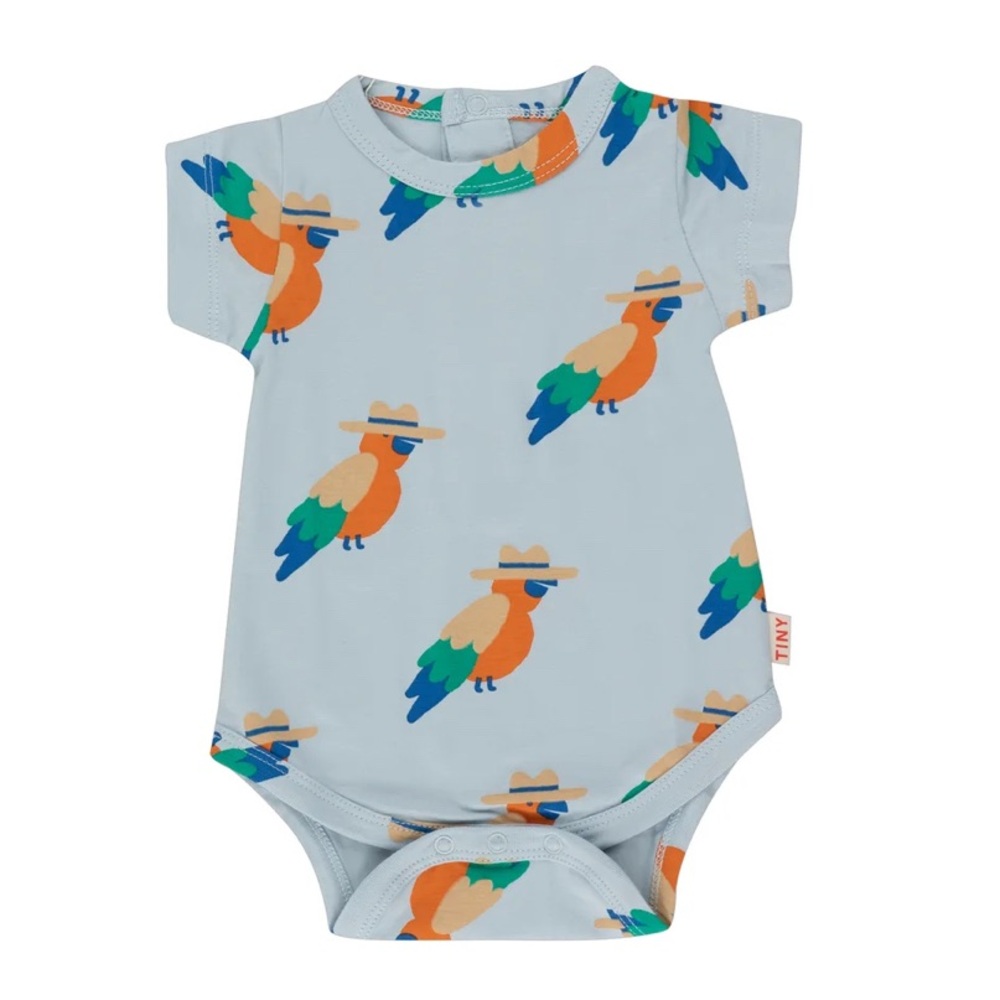 Tiny Cottons Designer Parrot in Hat Onsie Pima Cotton Size 24m